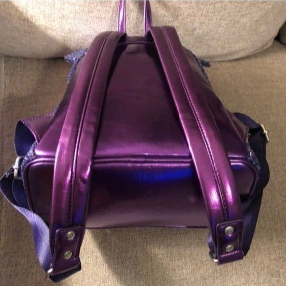 Loungefly Rare Grail Disney Parks Purple Potion Mini Backpack Wallet Minnie Ears - Picture 7 of 13